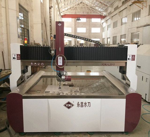 cnc 5 axis marble granite tile waterjet stone cutting machine