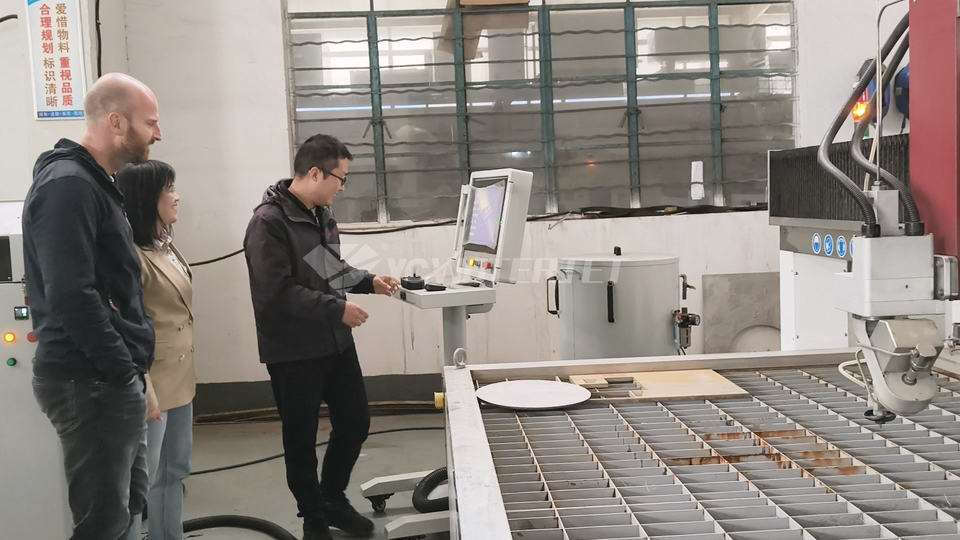 Machine operation demonstration