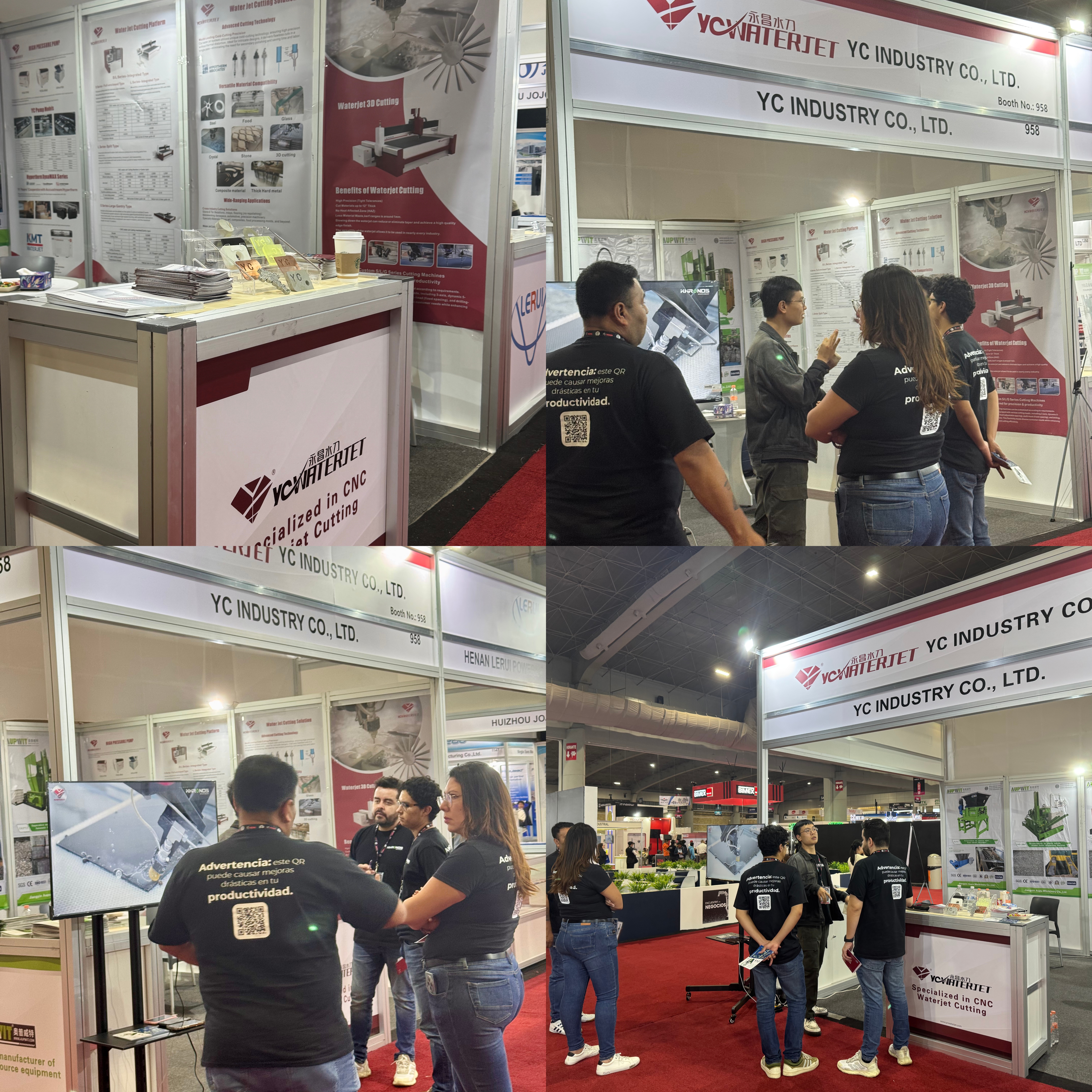 YC Waterjet Shines at TECMA Mexico1