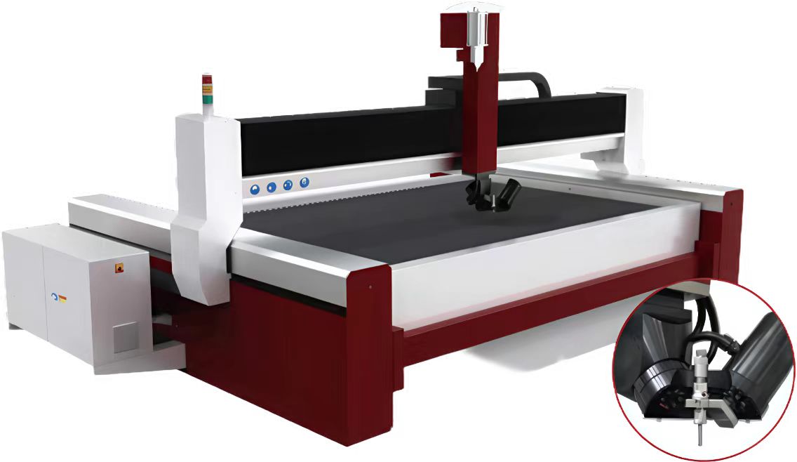 Dynamic 5 axis waterjet cutting machine