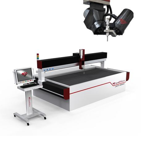 Dynamic 5 axis waterjet cutting machine