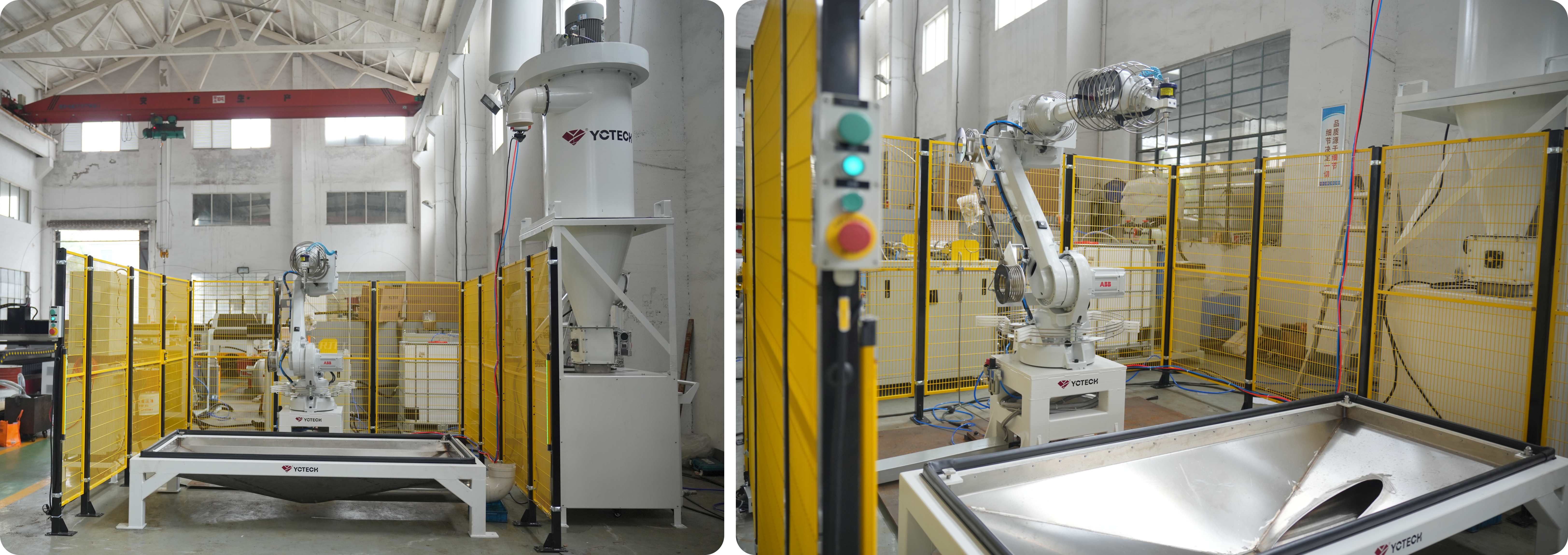 Thai Client Visit YC Waterjet 6-Axis Robotic Cutter4